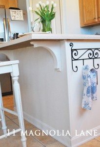 kitchen island after
