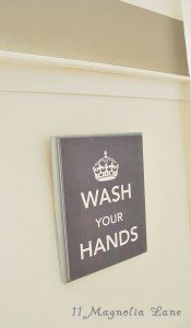 wash your hands sign