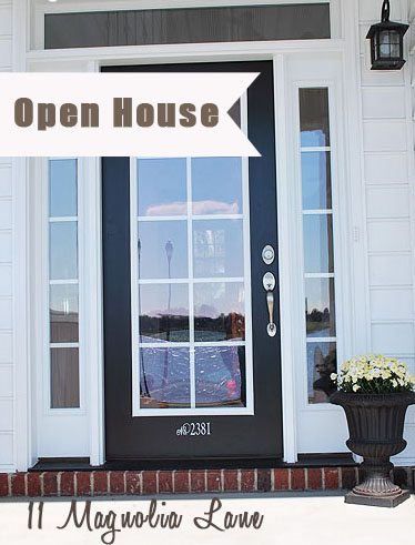 front door open house