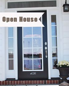 new front door open house