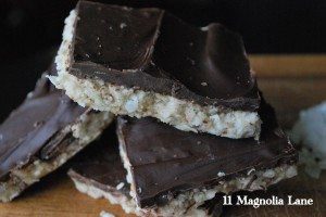 chocolate almond coconut bar
