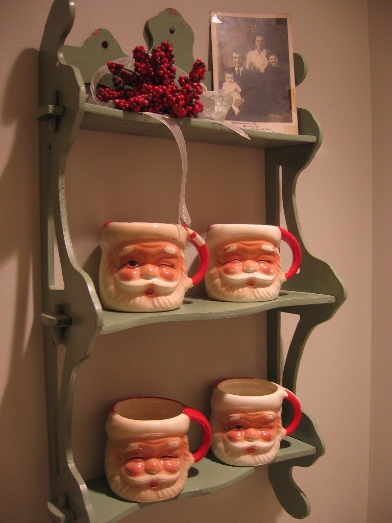 My grandmother's Santa mugs