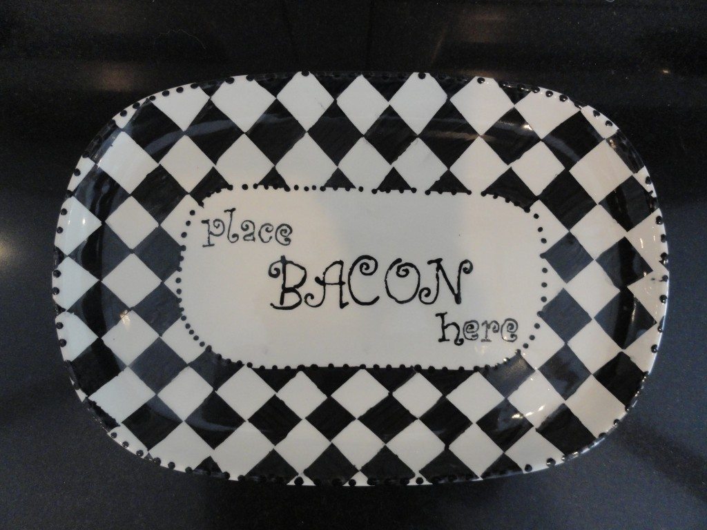 Place Bacon Here plate