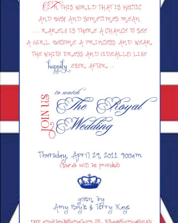 The Royal Wedding Party Invitation