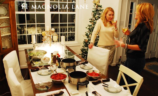 Festive Family Meal for Christmas or New Year's: Fondue