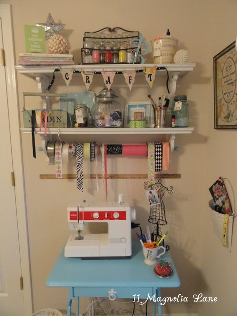 small craft sewing area