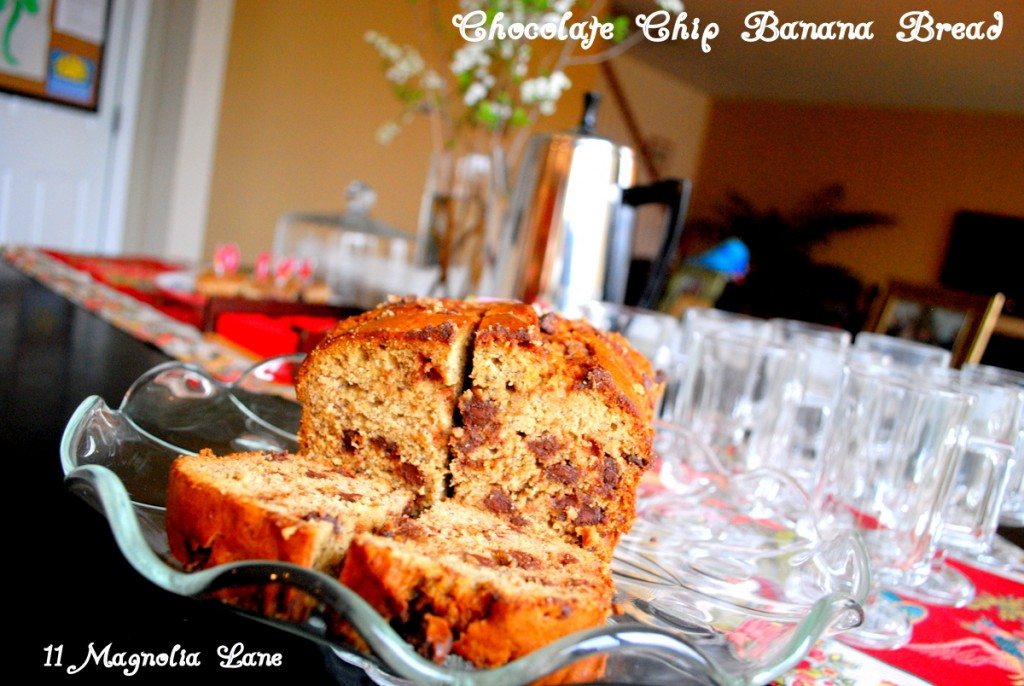 Recipe Banana Bread with Chocolate Chips