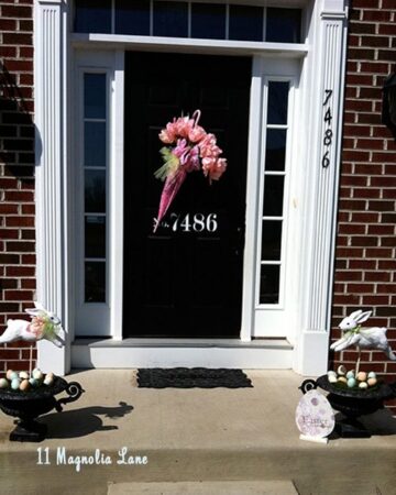 April Showers Bring May Flowers: My Front Door Easter Makeover