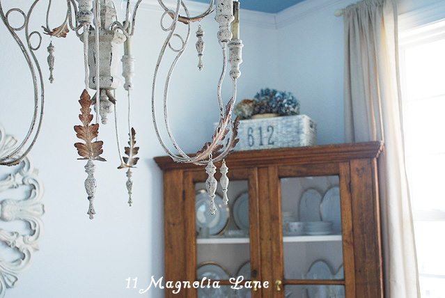 italian wood chandelier dining room