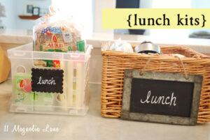 Organizing Life {one step at a time} LUNCH KITS