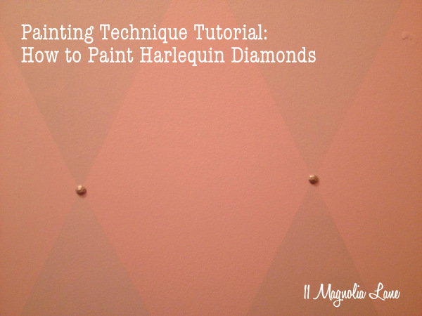 Harlequin diamond paint tutorial
