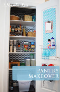 Pantry Makeover {Organizing Life}
