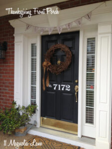 Decorating the Front Porch for Fall and Thanksgiving