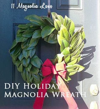diy magnolia wreath tutorial