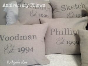 Anniversary Pillow Tutorial--Perfect for Valentine's Day!