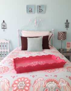 My Daughter's Room--Updated {Yes, Again!} in Aqua Blue, Brown, and Pink