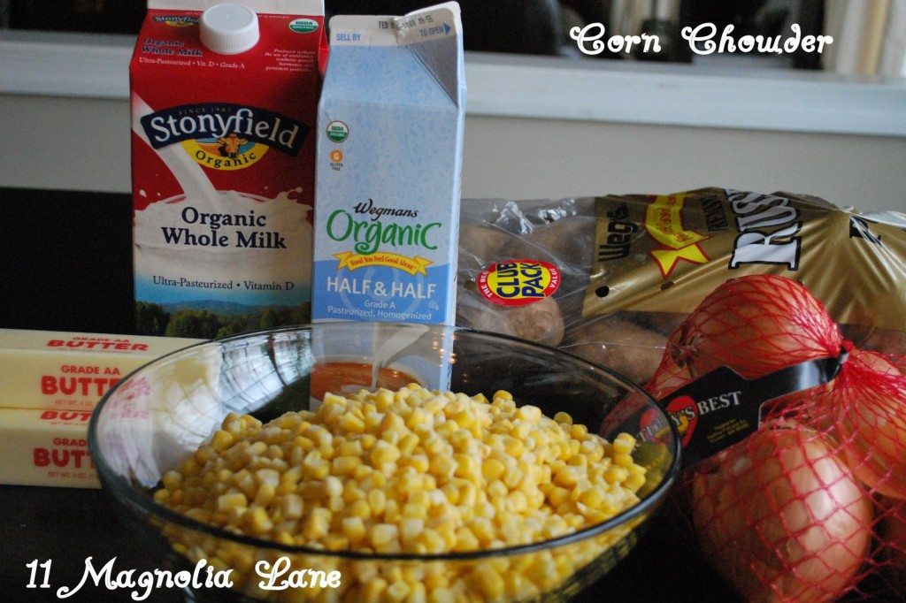 Corn Chowder Ingrediants