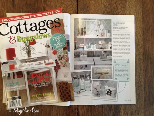 11 Magnolia Lane Laundry Room in January 2013 Cottages & Bungalows Magazine