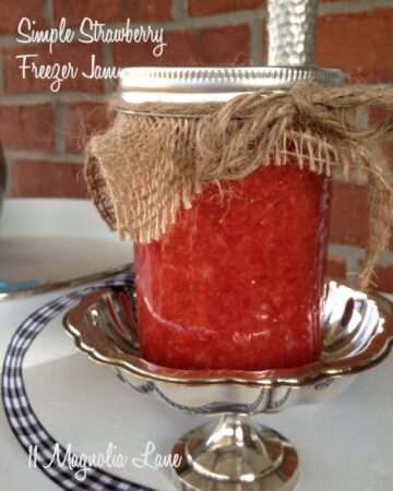 strawberry freezer jam recipe and free printable labels