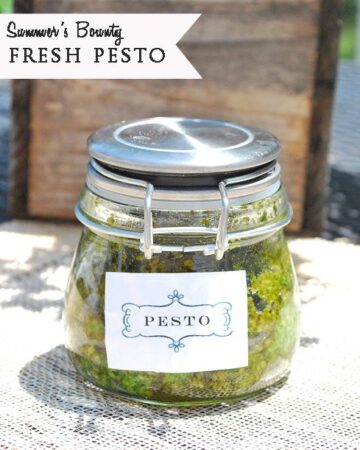 Summer's Bounty~Fresh Basil Pesto