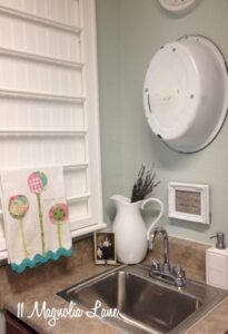Our New Home--Small Laundry Room with Vintage Touches