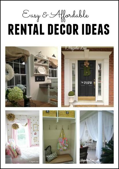 Easy and affordable ideas to decorate and personalize your rental home {written by a military spouse}.
