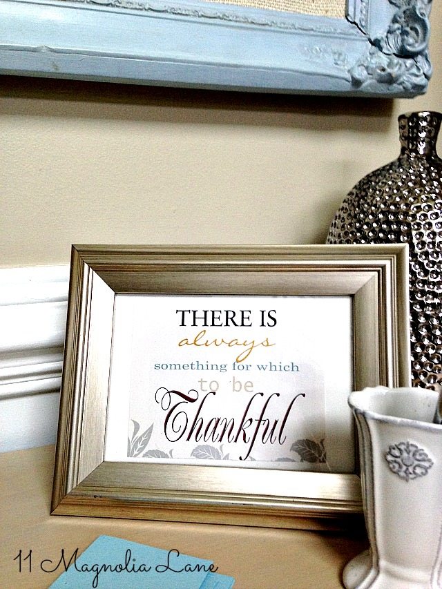 There is always a reason to be thankful framed poem