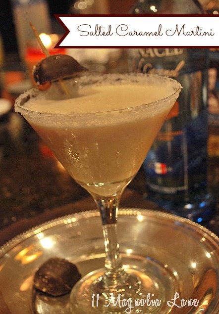 Absolutely decadent--salted caramel martini drink recipe | 11 Magnolia Lane