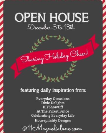The Holiday Open House Series Here at 11 Magnolia Lane
