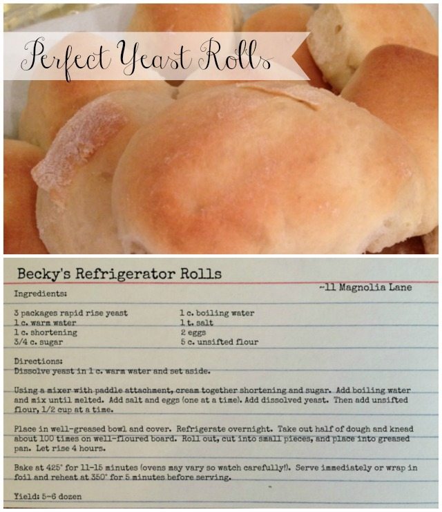 perfect yeast roll recipe homemade