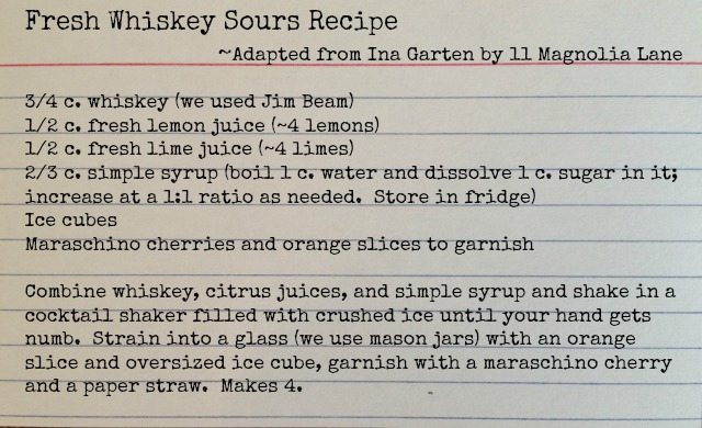 whisky sour recipe whiskey