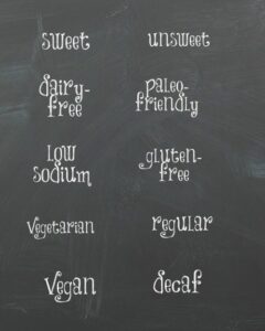free printable buffet labels entertaining chalkboard