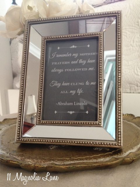 Framed quote Mother's Day printable