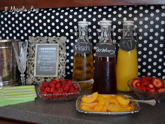 champagne cocktail mimosa bar