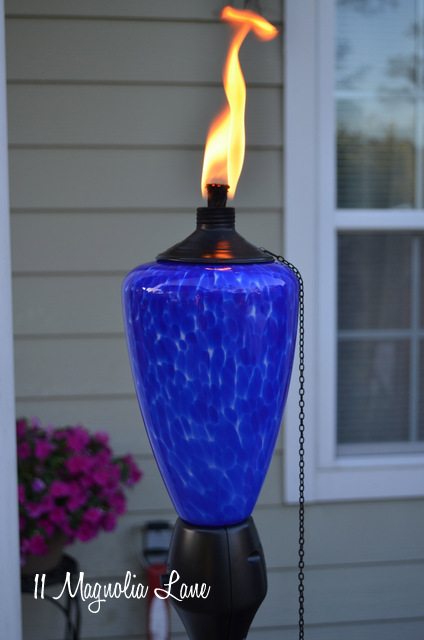 glowing torch
