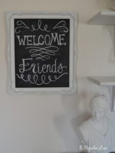 DIY Chalkboard from a Thrift Store Frame