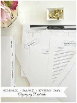 Organizing Printables | Organizing Binder