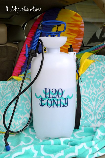 Water sprayer for beach clean up