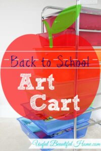 Operation Organization: Back to School Art Cart for Kids