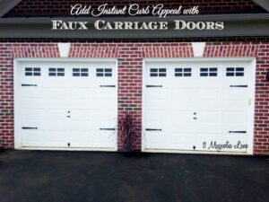Add Instant Curb Appeal with Faux Carriage Garage Doors
