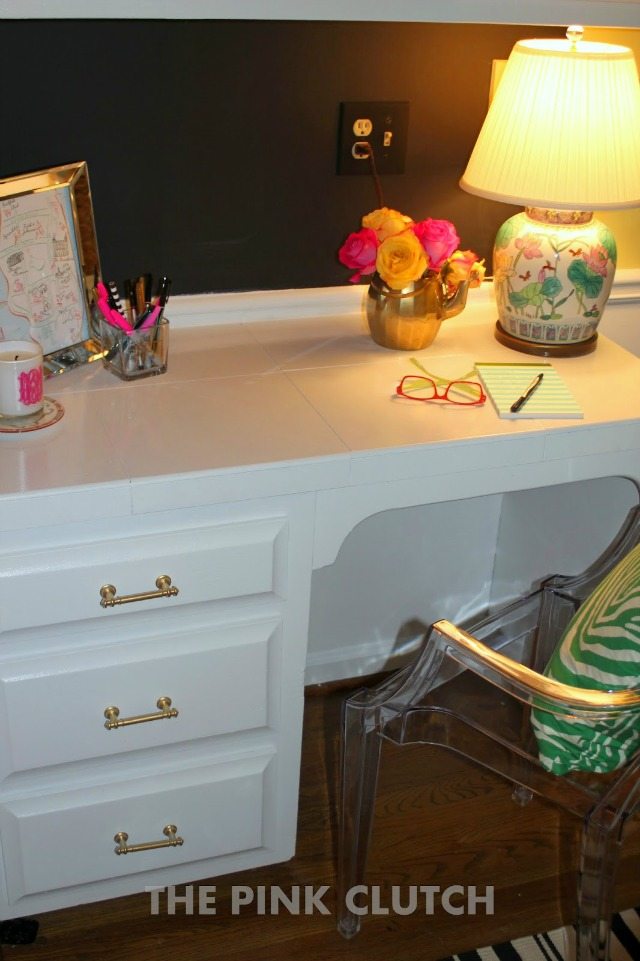 Glam & Organized Desk |The Pink Clutch Blog