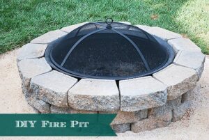 How to DIY a backyard Fire Pit--under 4 hours and under $400.