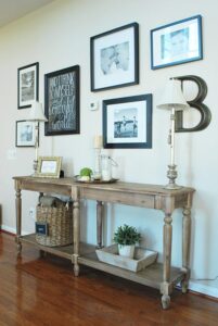 Gallery Wall, console table