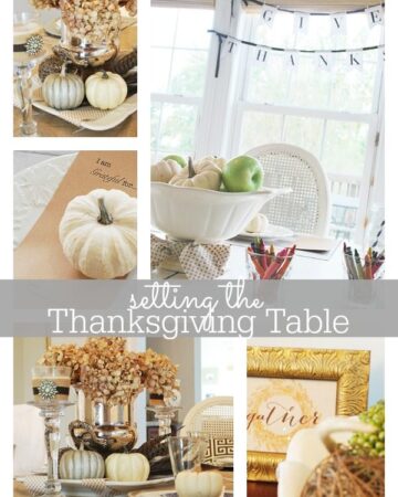 Thanksgiving tablescape ideas {kids' table too!}
