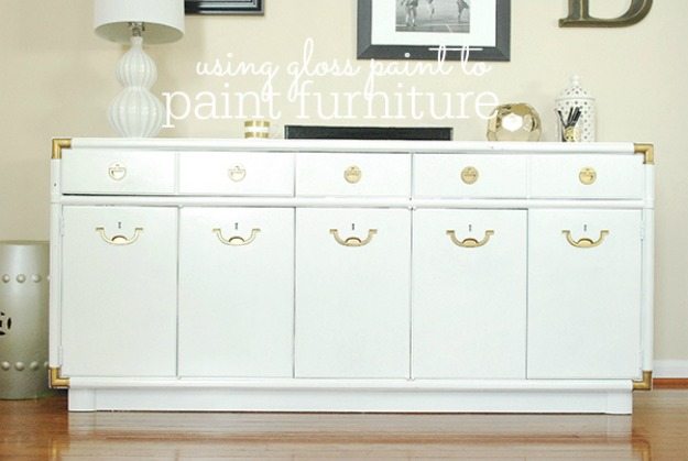 How to paint furniture to get a "gloss" finish