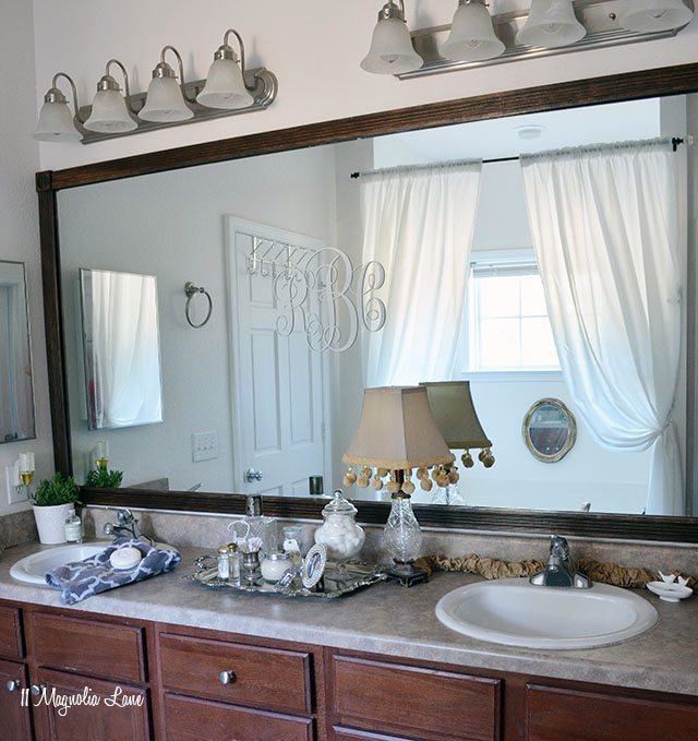 Easy Diy Tutorial Adding Trim Around A, Wooden Molding For Mirrors