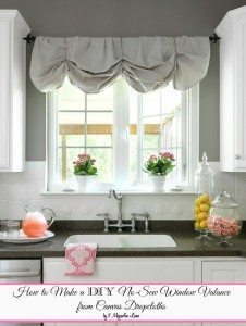 How to Make a No-Sew DIY Window Valance From Canvas Dropcloths | 11 Magnolia Lane