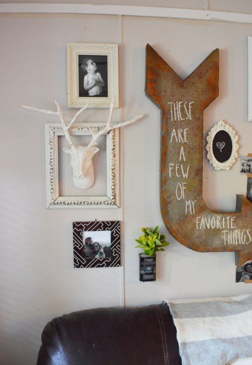 Eclectic gallery wall 
