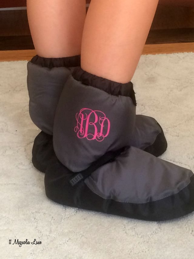 Bloch warm up booties Personalised 