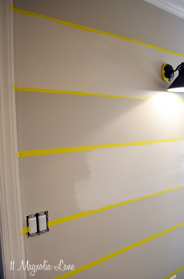 How to paint horizontal stripes on a wall | 11 Magnolia Lane